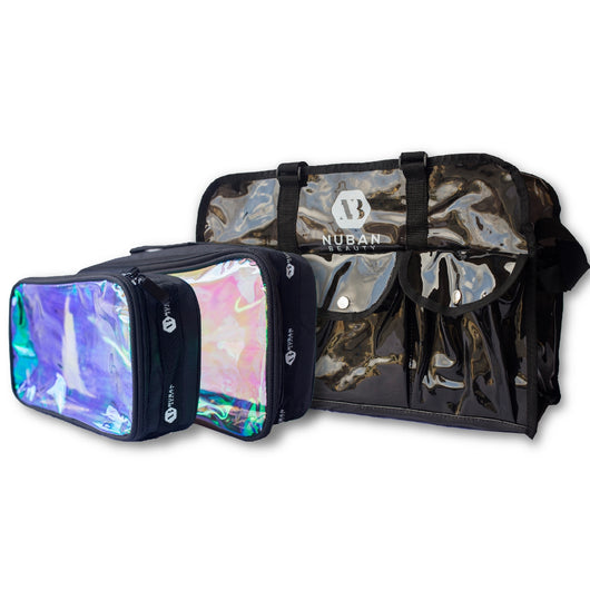 SET MAKEUP BAG WITH POUCHES - Nuban Beauty