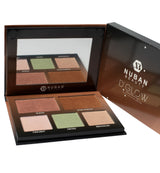 Nubar Beauty D.Glow highlighter palette with open case on a white background