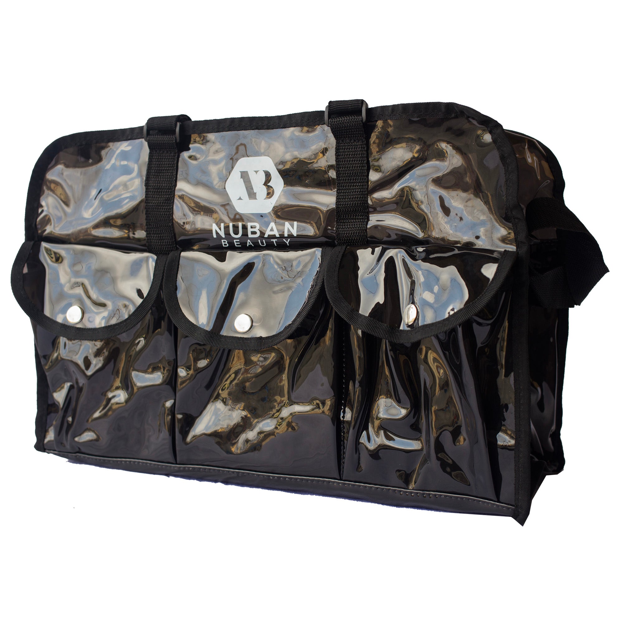 SET MAKEUP BAG [DARK-VINYL] - Nuban Beauty