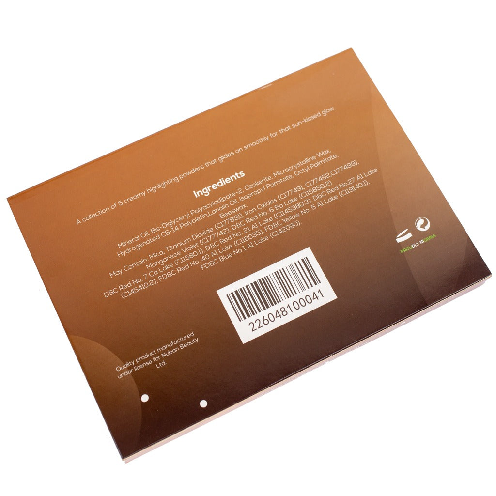 D'GLOW PALETTE HIGHLIGHTER - Nuban Beauty
