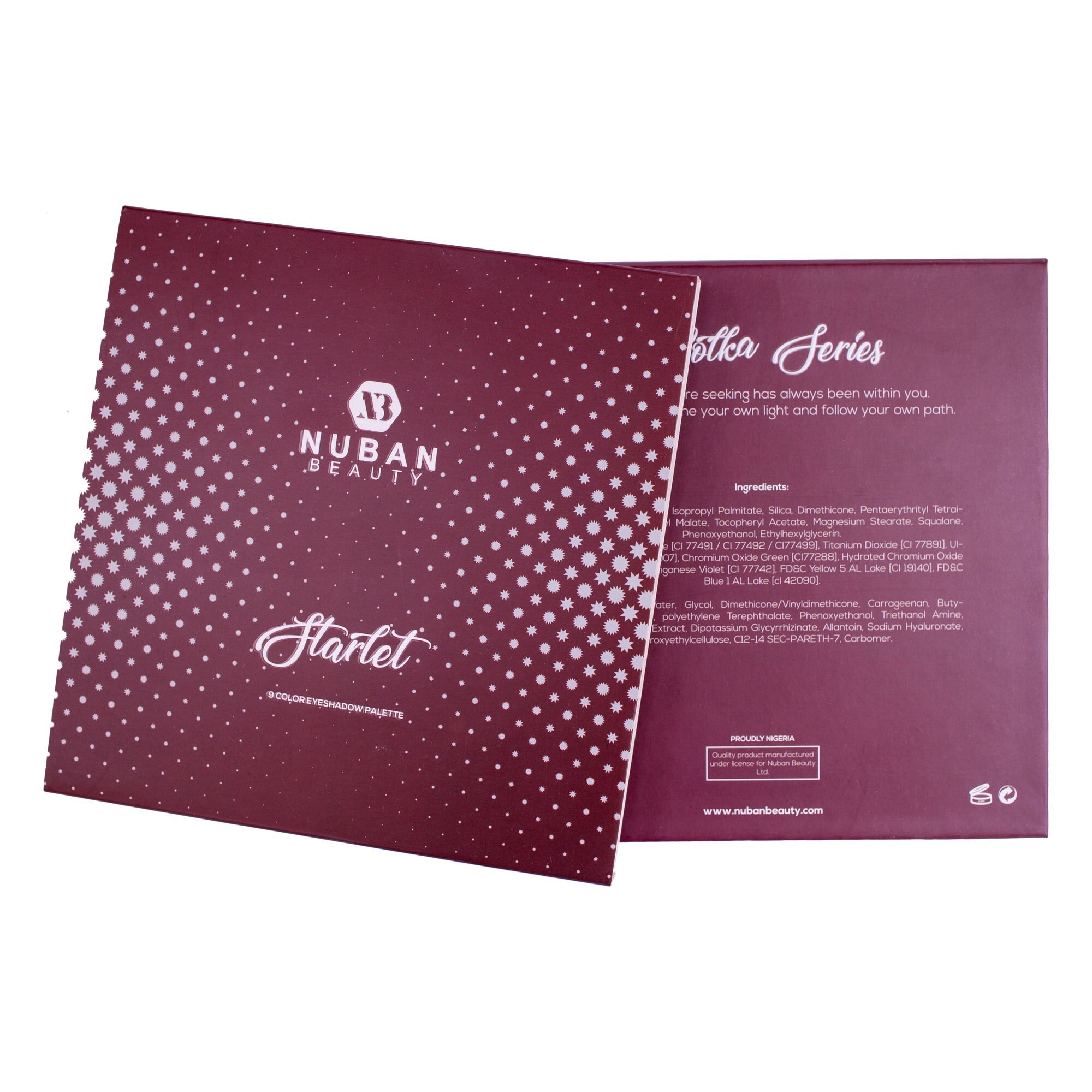 STARLET EYESHADOW PALETTE - Nuban Beauty