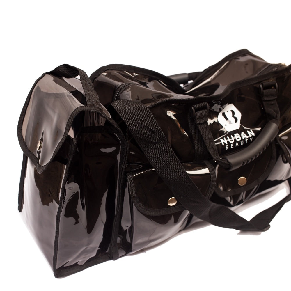 SET MAKEUP BAG [DARK-VINYL] - Nuban Beauty