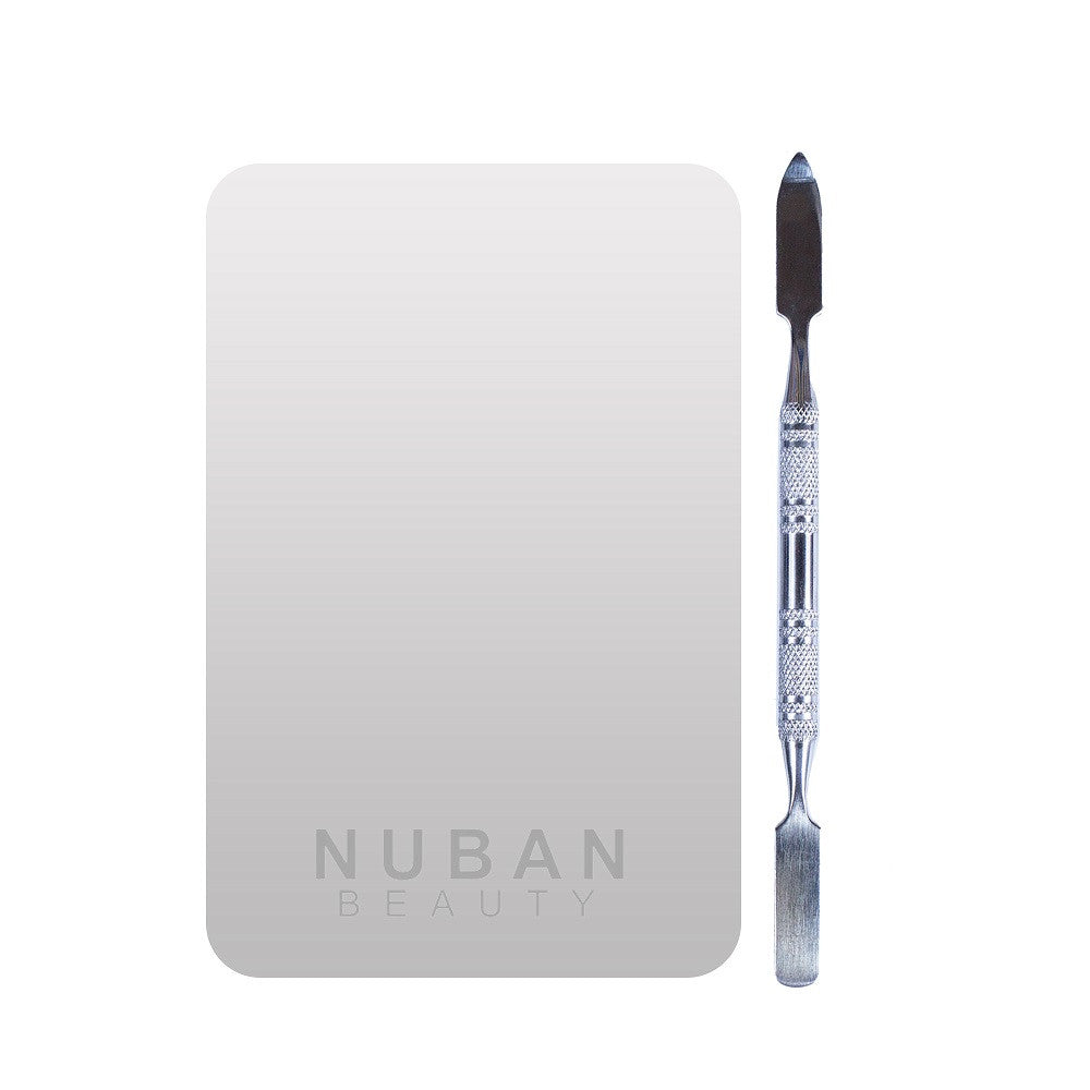 MIXING PALETTE AND SPATULA - Nuban Beauty